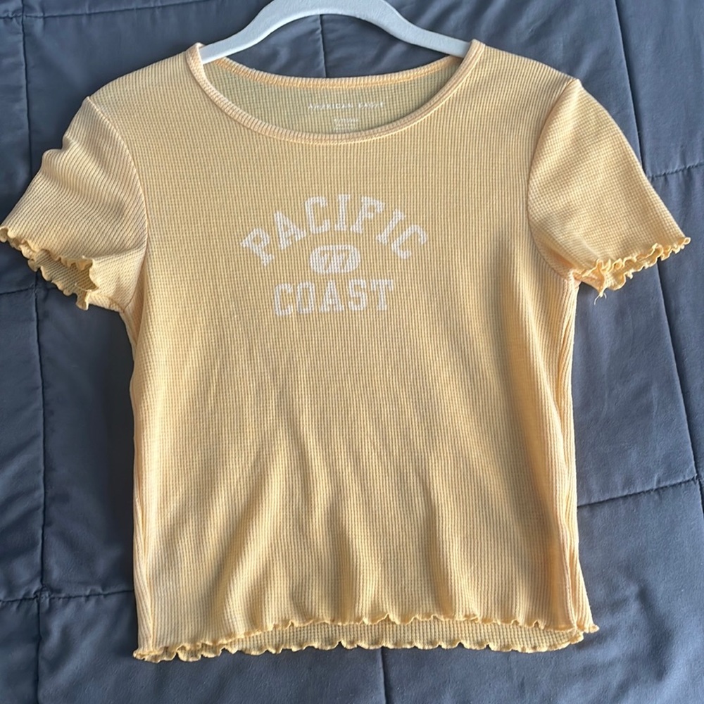 Yellow American Eagle Tee